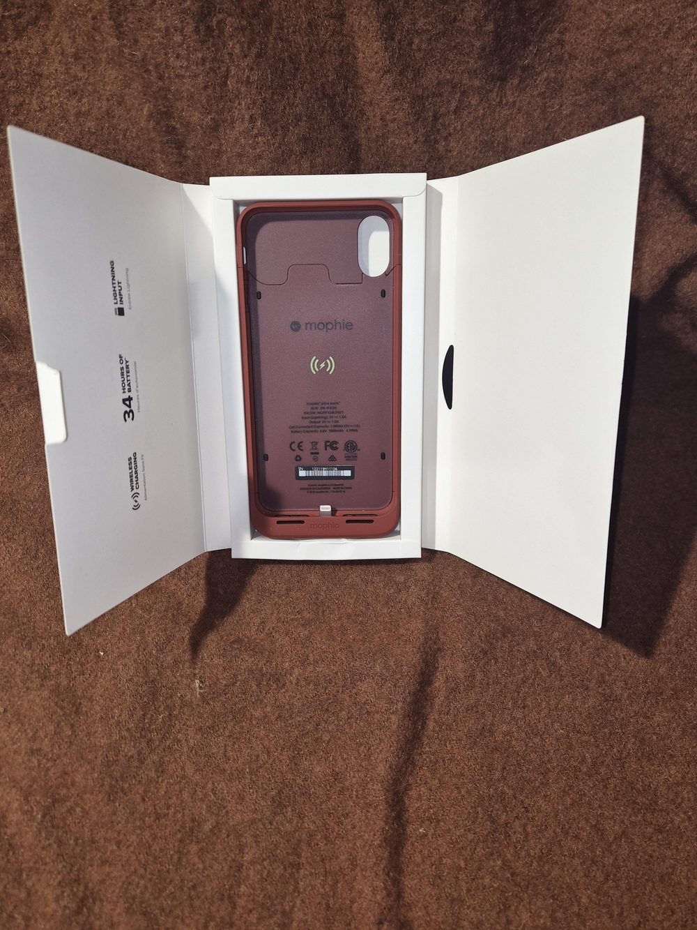 Mophie juice pack air for iPhone Xs Max  - RED/ORANGE